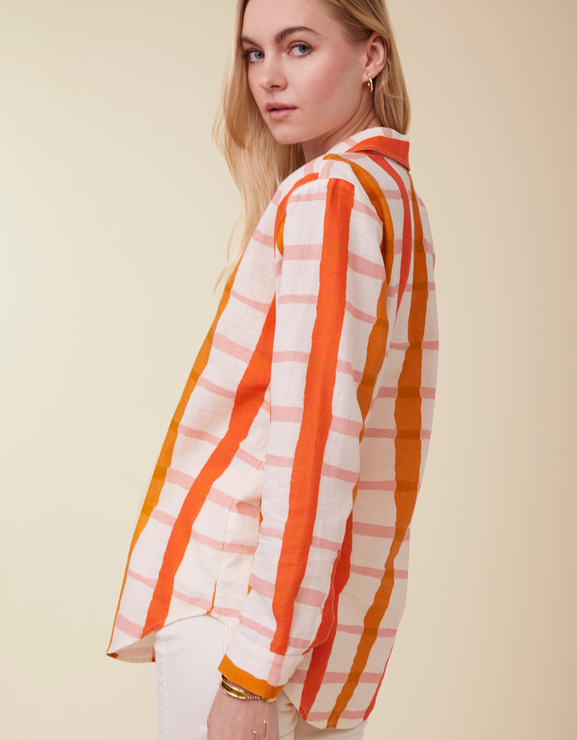 Spartina 449 "Aida" Relaxed Buttondown Blouse- Richmond Hill Plaid