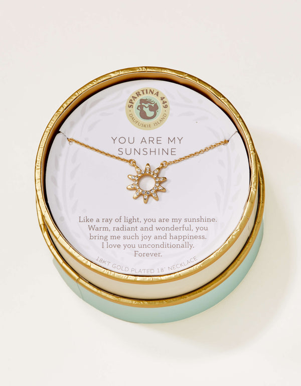 Spartina 449 Sea La Vie 18” Necklace-Sunshine/Sun - Gold