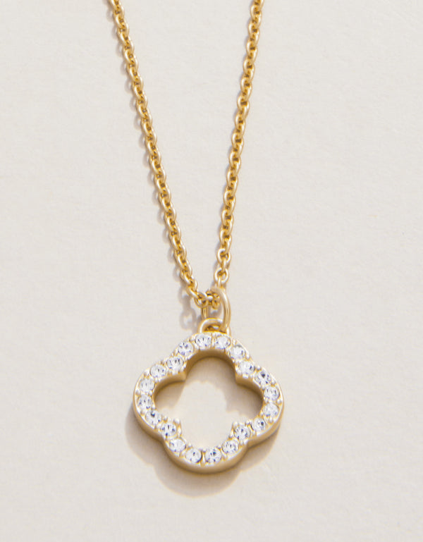 Spartina 449 Sea La Vie 18” Necklace -Lucky One/Quatrefoil - Gold