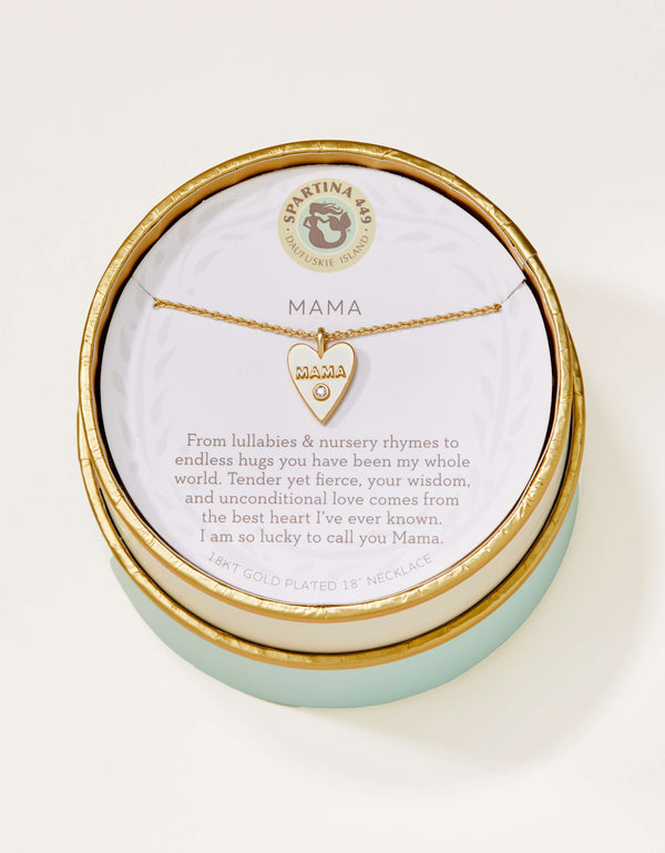 Spartina 449 Sea La Vie 18" Necklace - Mama/Heart