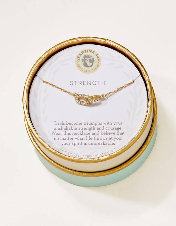 Spartina 449 Sea La Vie 18” Necklace -Strength/Links - Gold