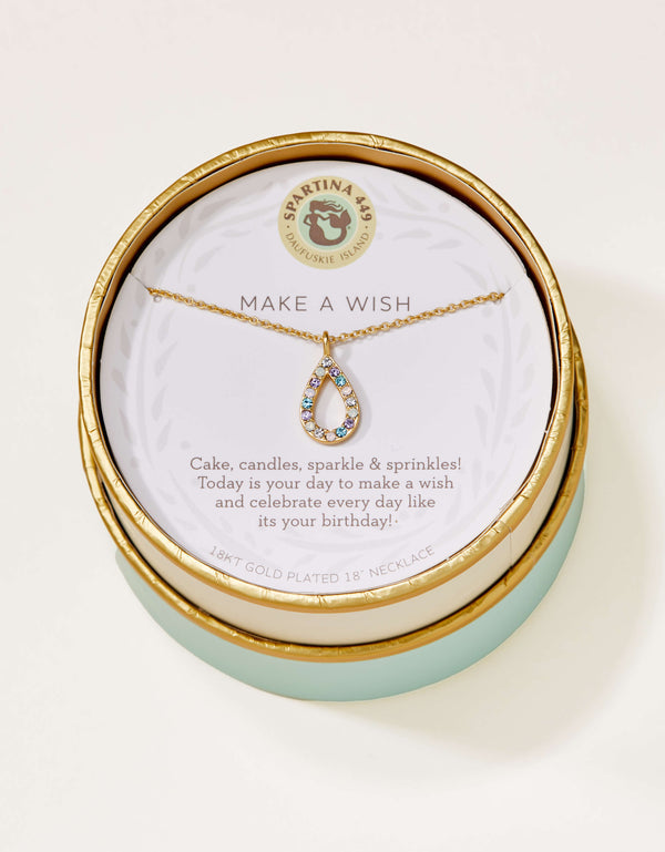 Spartina 449 Sea La Vie 18” Necklace -Make a Wish/Flame - Gold