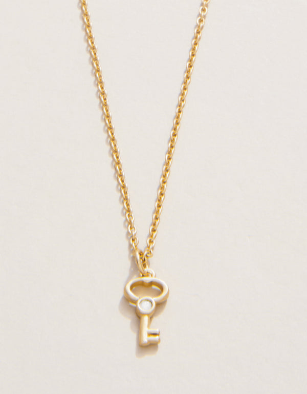 Spartina 449 Sea La Vie 18" Necklace - Best Friends/Heart Key (2 piece set) - Gold