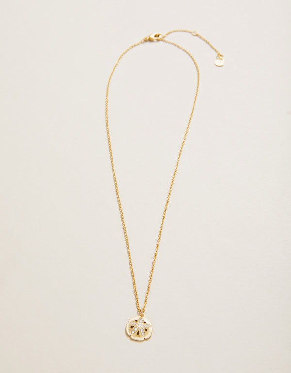 Spartina 449 Sea La Vie 18” Necklace-Treasured/Sand Dollar - Gold
