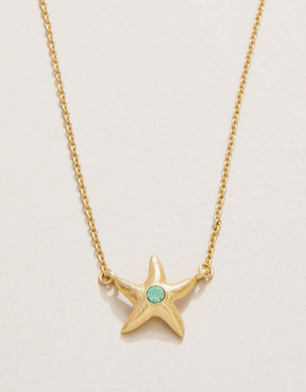 Spartina 449 Sea La Vie 18” Necklace-Friendship/Starfish - Gold