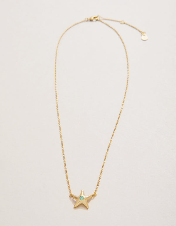 Spartina 449 Sea La Vie 18” Necklace-Friendship/Starfish - Gold