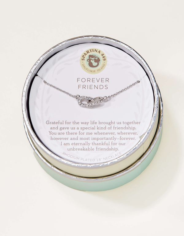 Spartina 449 Sea La Vie 18" Necklace - Forever Friends/Links-Silver