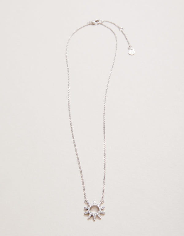 Spartina 449 Sea La Vie 18” Necklace-Sunshine/Sun - Silver