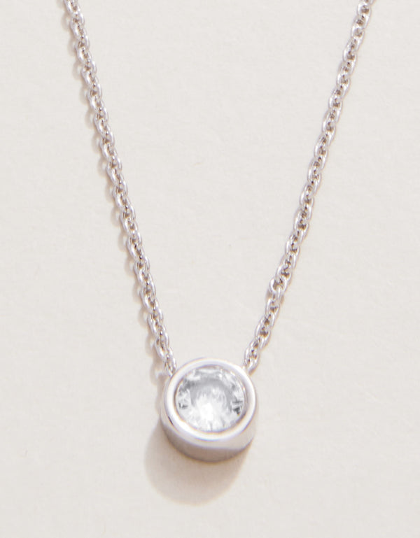 Spartina 449 Sea La Vie 18” Necklace -Ray of Hope/Gem - Silver