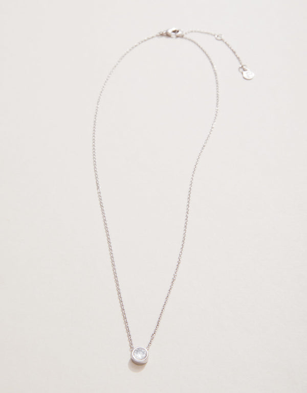 Spartina 449 Sea La Vie 18” Necklace -Ray of Hope/Gem - Silver