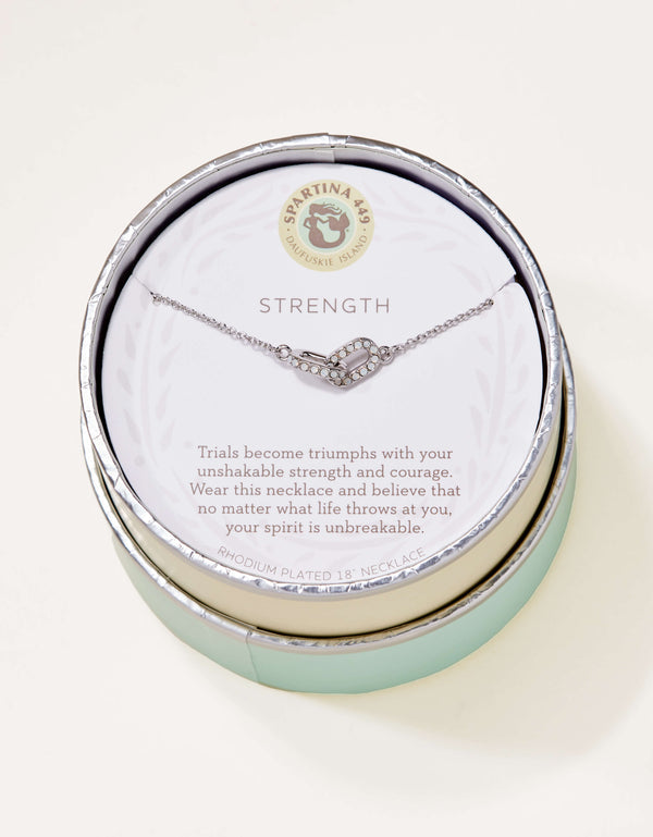Spartina 449 Sea La Vie 18” Necklace -Strength/Links - Silver