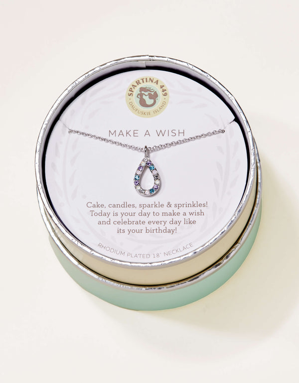Spartina 449 Sea La Vie 18” Necklace-Make a Wish/Flame - Silver