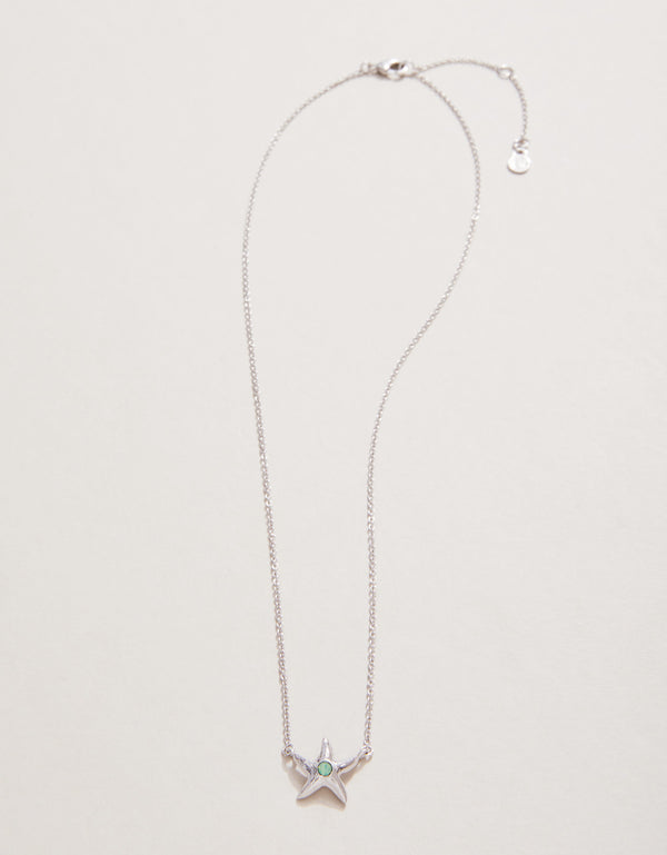 Spartina 449 Sea La Vie 18” Necklace-Friendship/Starfish - Silver
