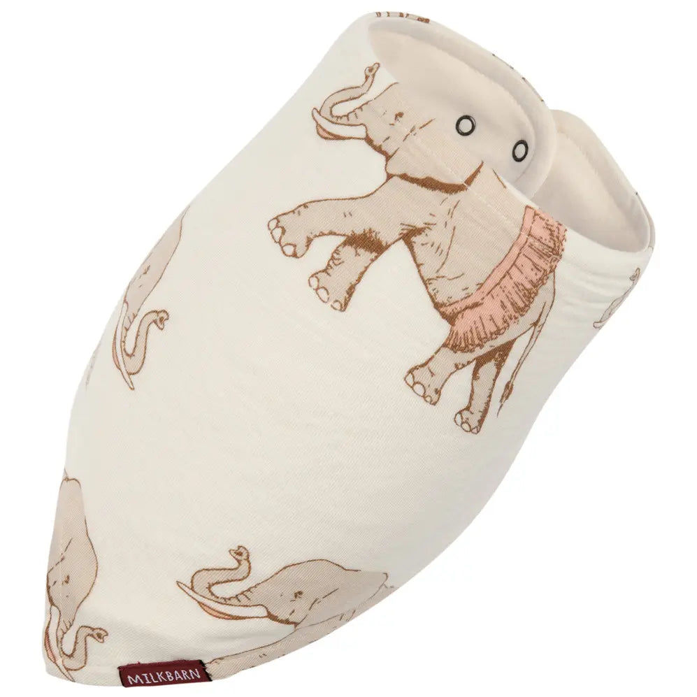 Milkbarn "Tutu Elephant" Bamboo Three-Layer Kerchief Bib