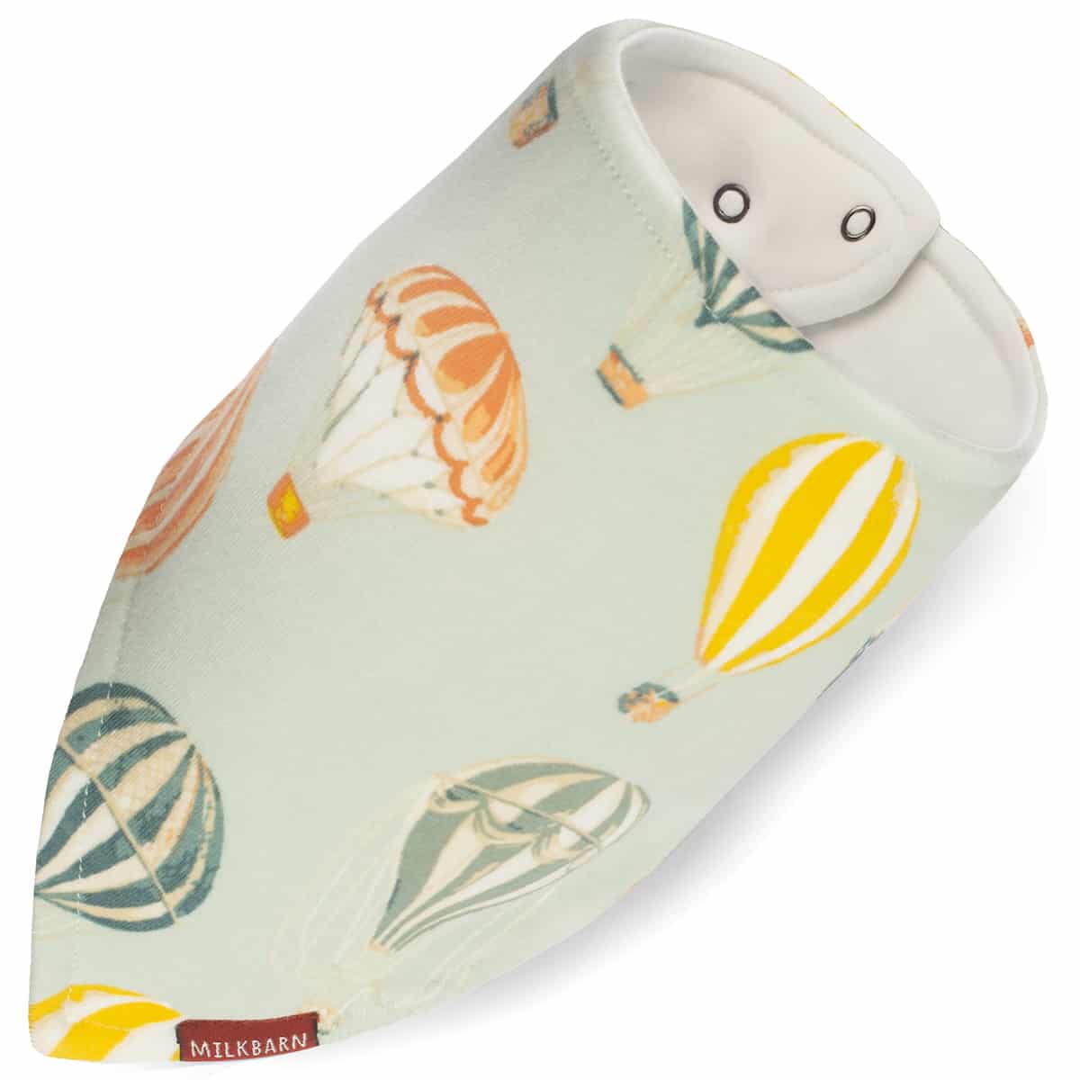 Milkbarn Kids "Vintage Balloons" Organic Cotton Three-Layer Kerchief Bib