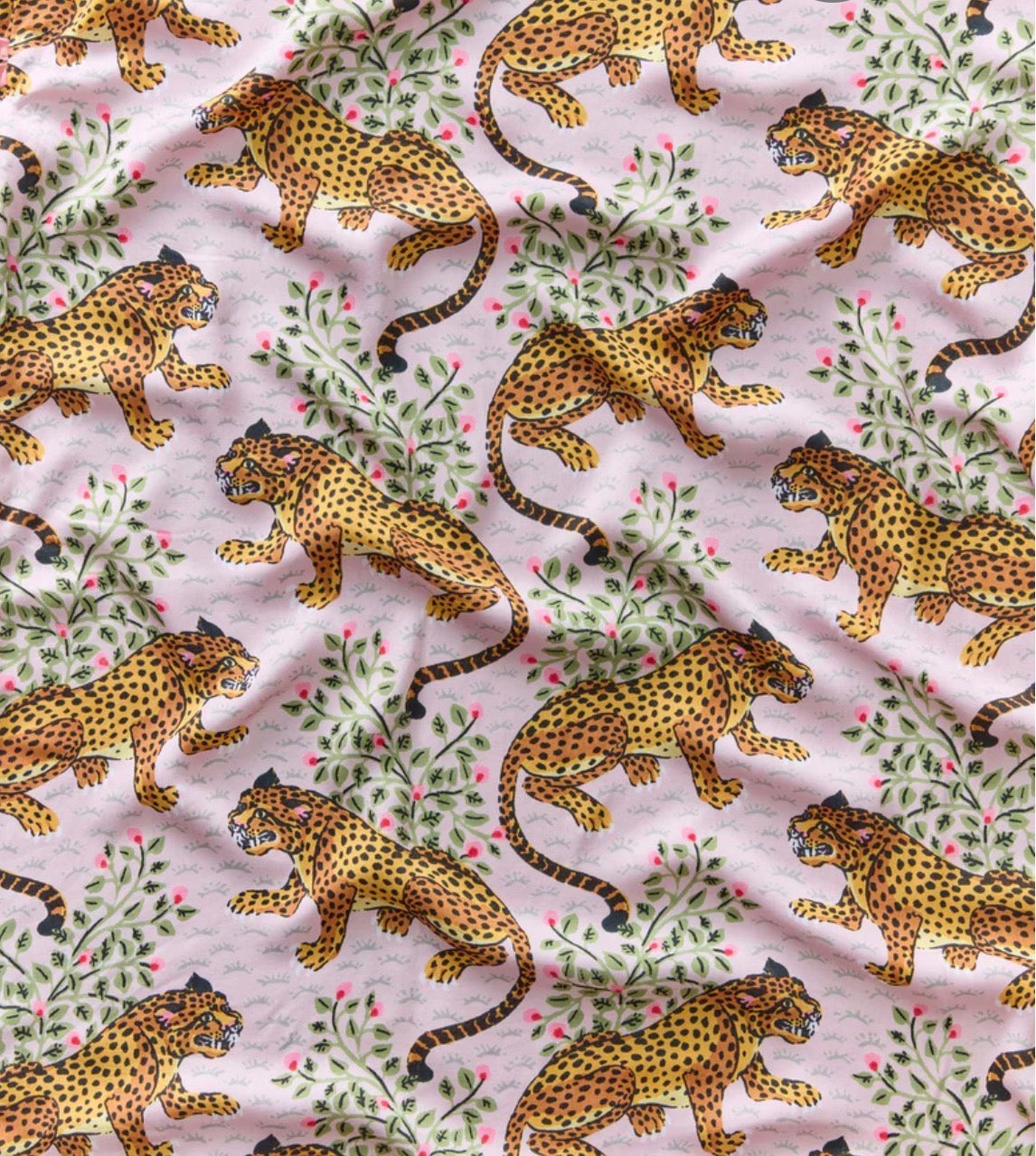 Printfresh "Bagheera" Eco Satin Robe-Blush