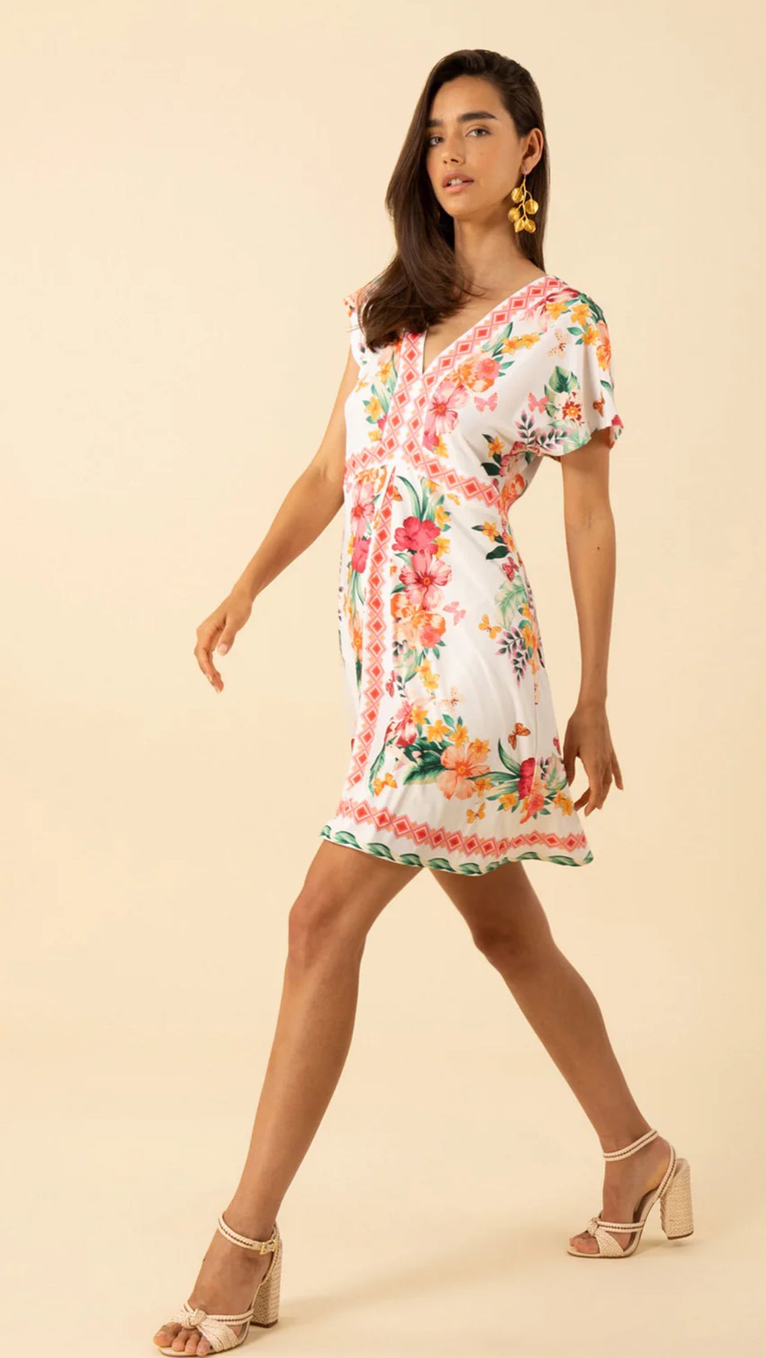 Hale Bob “Bridget” Jersey Dress-Ivory