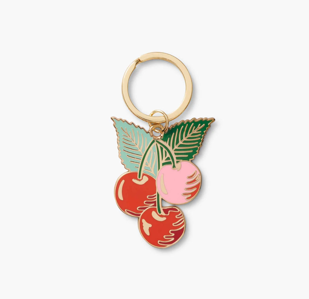 Rifle Paper Co. "Cherries" Enamel Keychain
