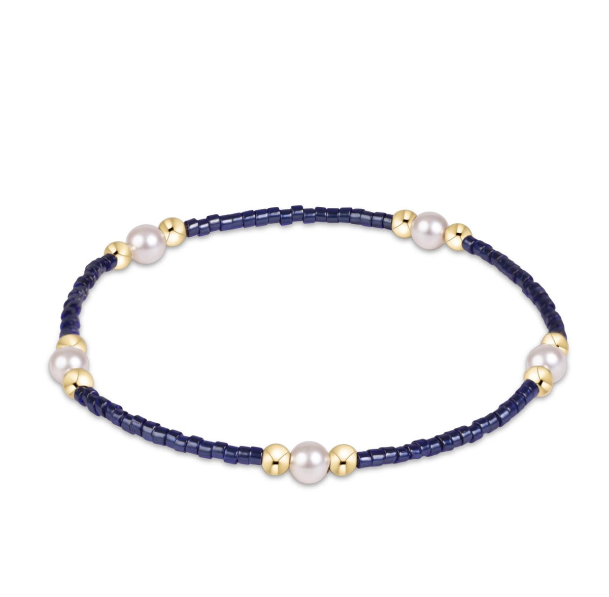 Enewton “Hope Purpose” Pearl Bracelet - Navy