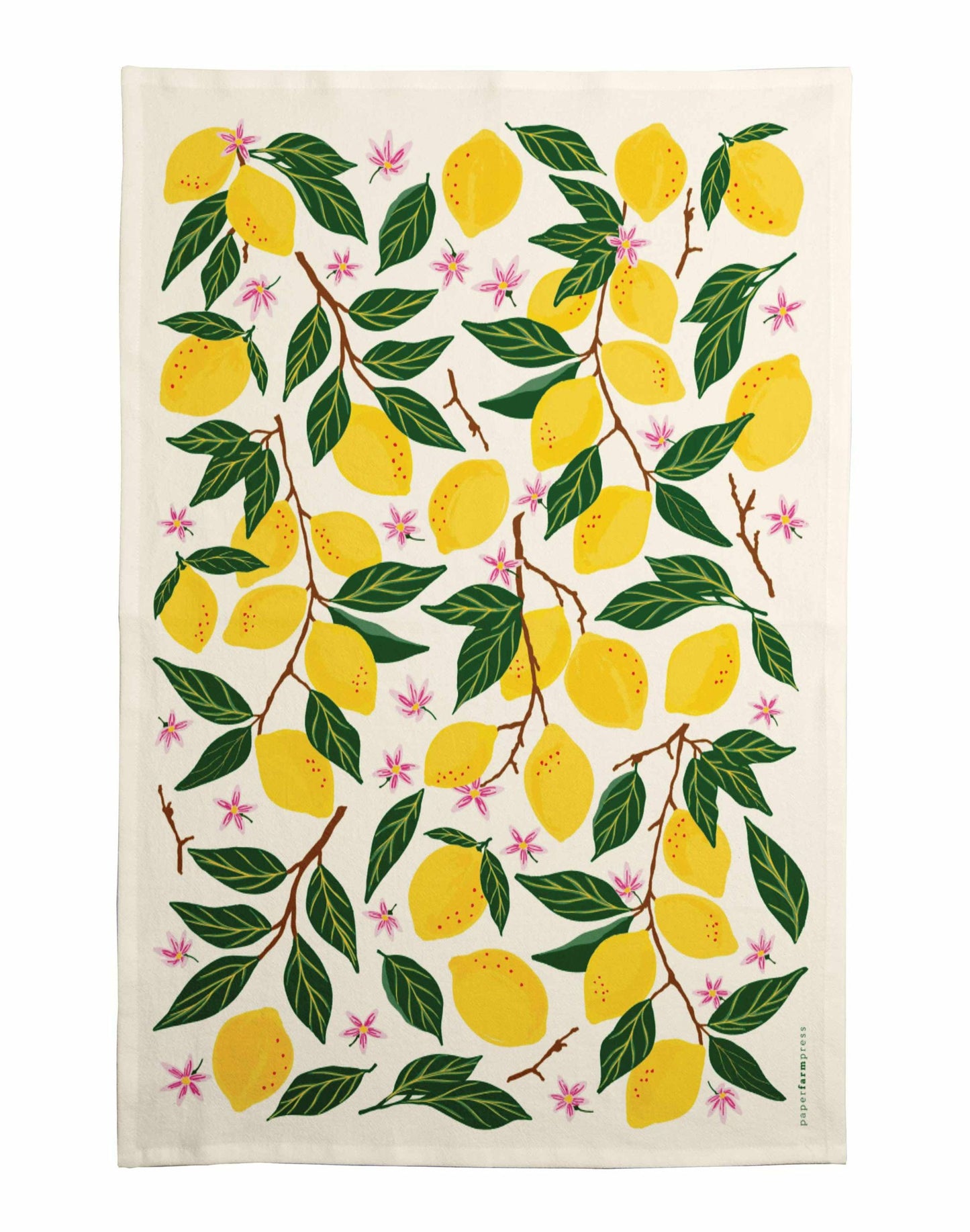 Paper Farm Press "Lemon Grove" Tea Towel