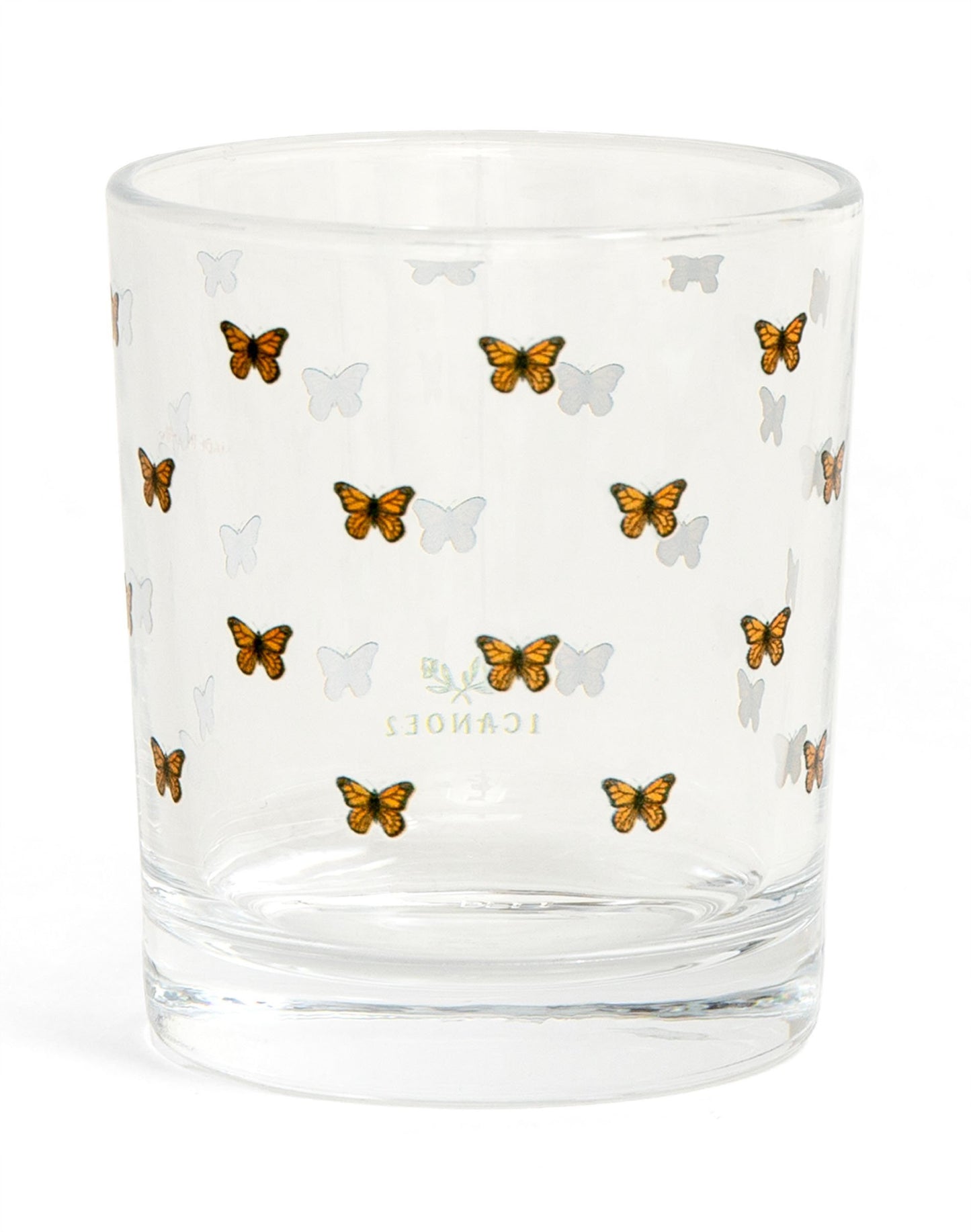 1 Canoe 2 "Tiny Monarchs" Short Juice Glass