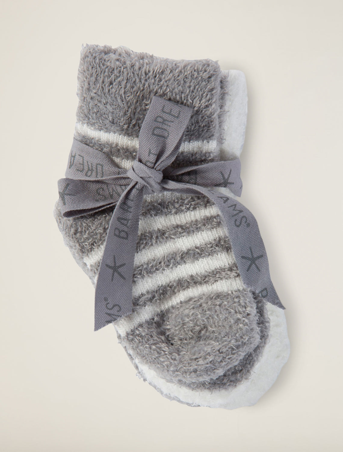 Barefoot Dreams CozyChic Lite® Infant Sock Set-Pewter/Pearl