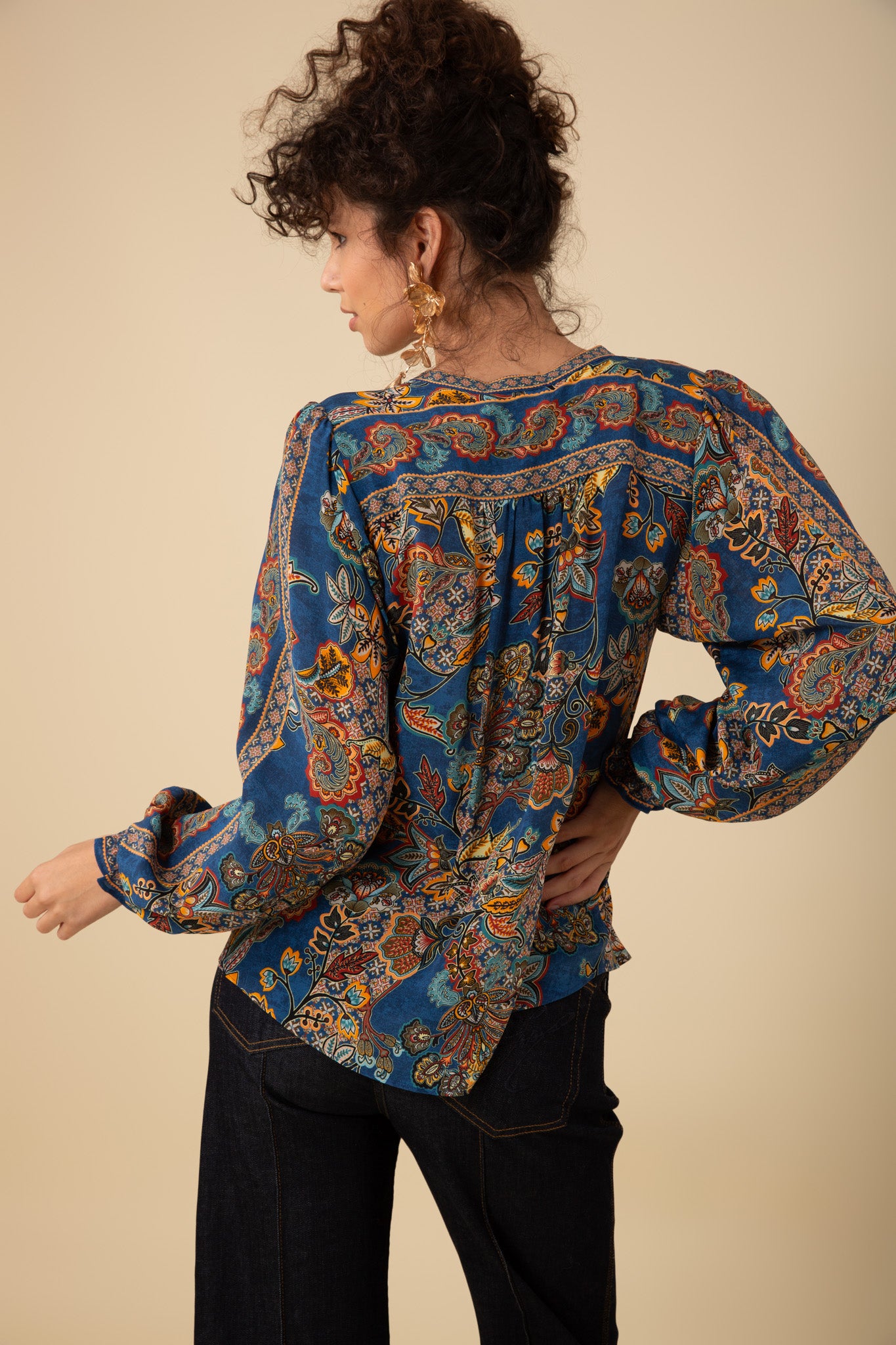 Hale Bob "Maisie" L/S Top-Navy