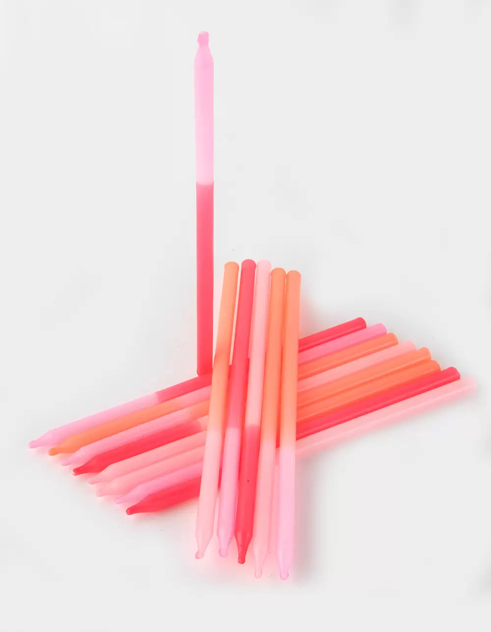 Meri Meri Pink Color Block Candles (Pack of 16)