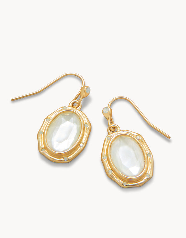 Spartina 449 Sand Bar Drop Earrings-MOP