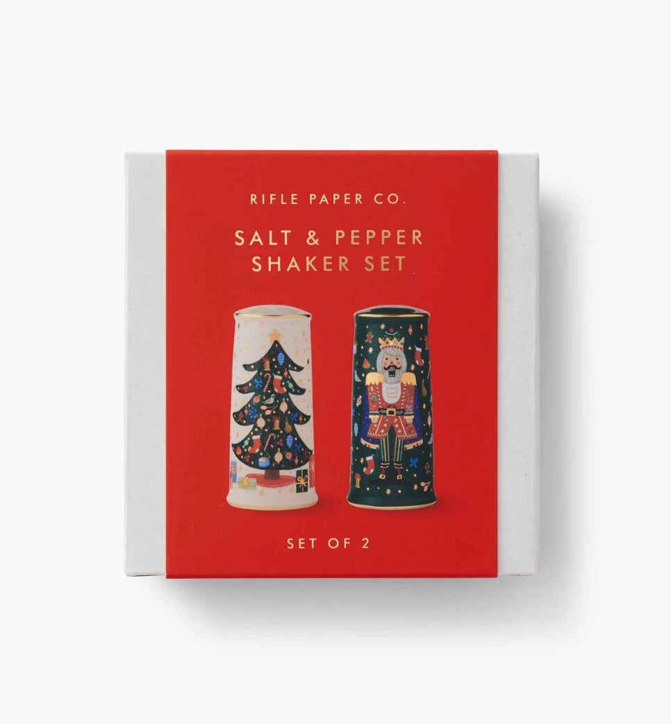 Rifle Paper Co. "Nutcracker" Salt & Pepper Set