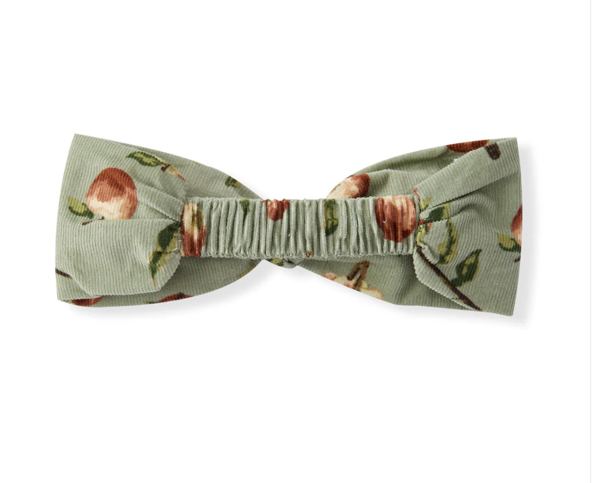 Milkbarn Kids "Apple Orchard" Organic Cotton Knotted Corduroy Headband