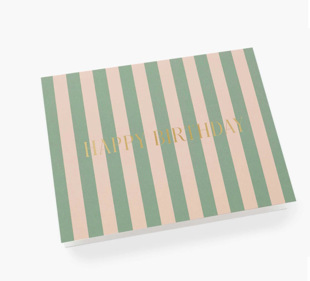 Rifle Paper Co. "Cabana Stripe" Birthday Card