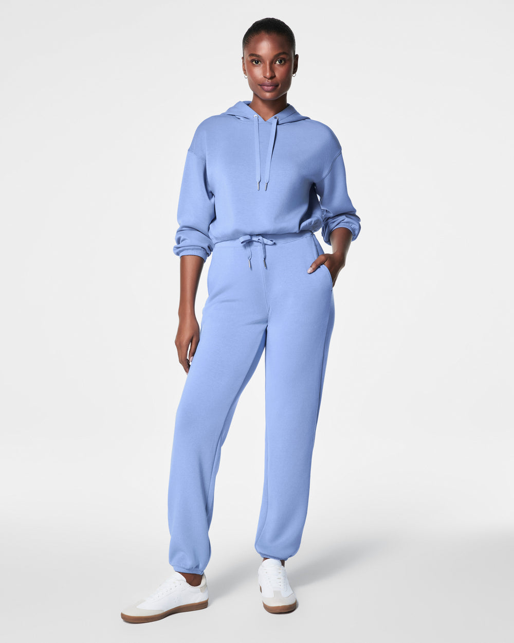 Spanx AirEssentials Cinched Hoodie- Cornflower Blue