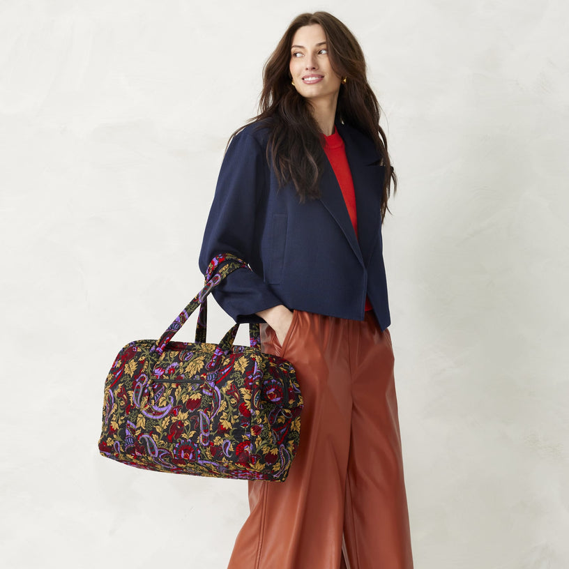 Vera Bradley Miramar Weekender- Midnight Garden Paisley