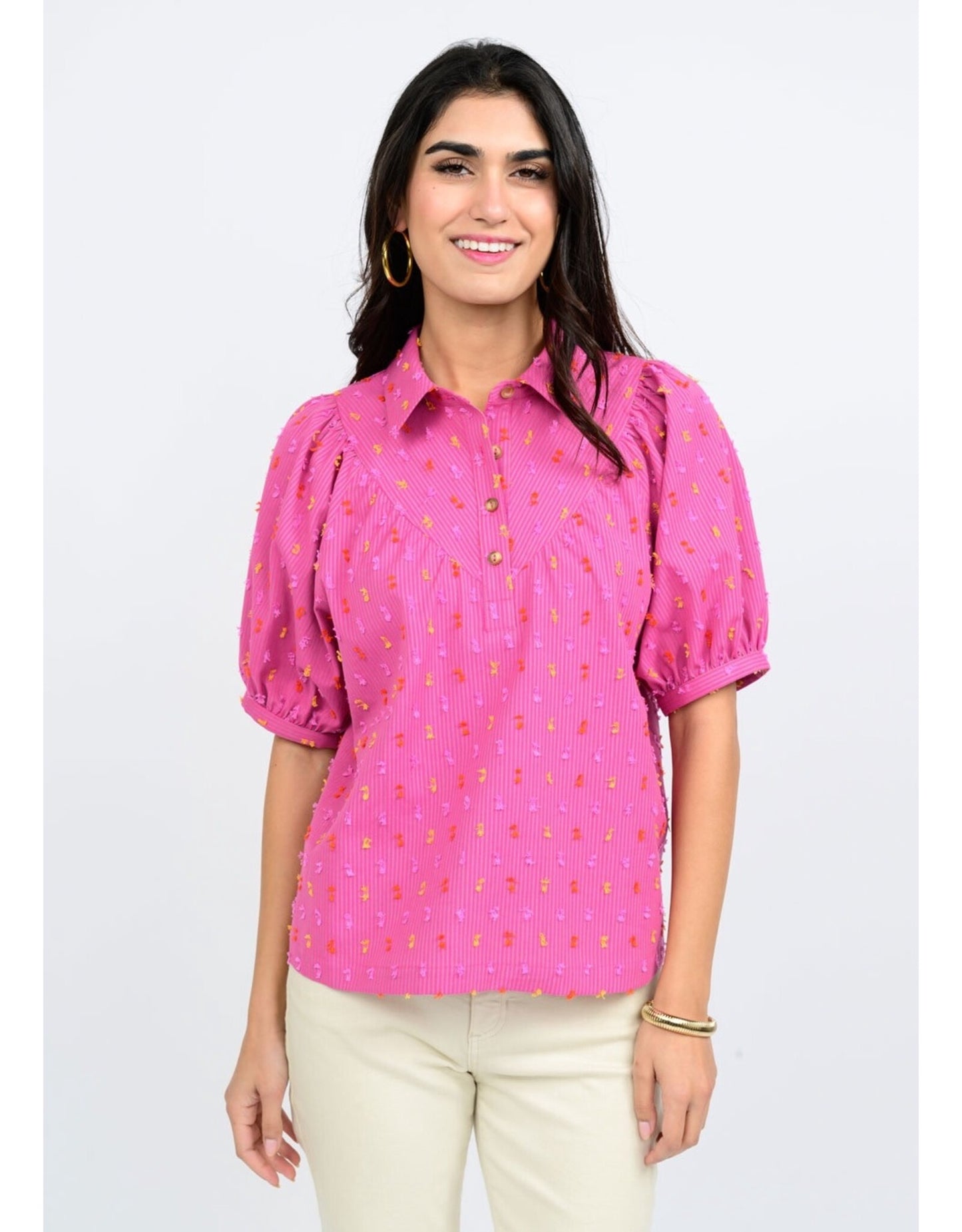 Ivy Jane Clip Dot Stripe - Pink