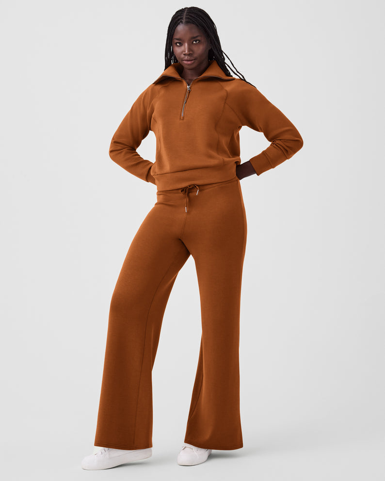 Spanx Air Essentials Half Zip-Butterscotch