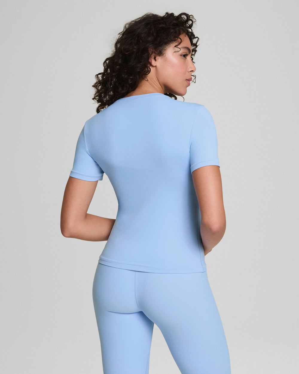 Spanx Bare Naked Bicep Tee - Hydrangea