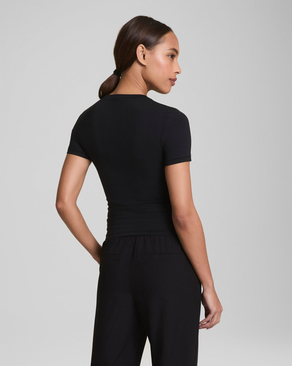 Spanx Bare Naked Bicep Tee - Very Black