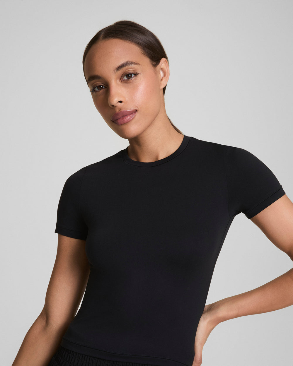 Spanx Bare Naked Bicep Tee - Very Black