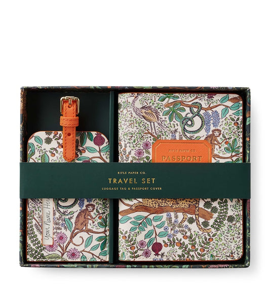 Rifle Paper Co. "Safari" Passport & Luggage Tag Set