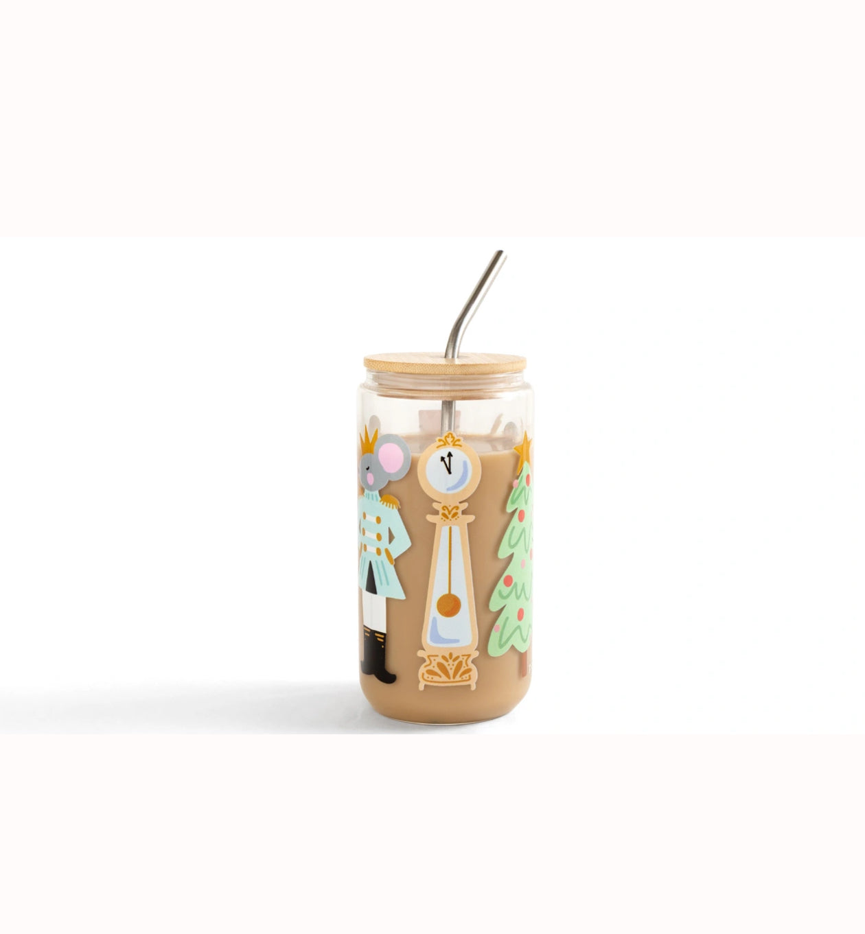 Pippi Post "Nutcracker" Christmas Glass Can
