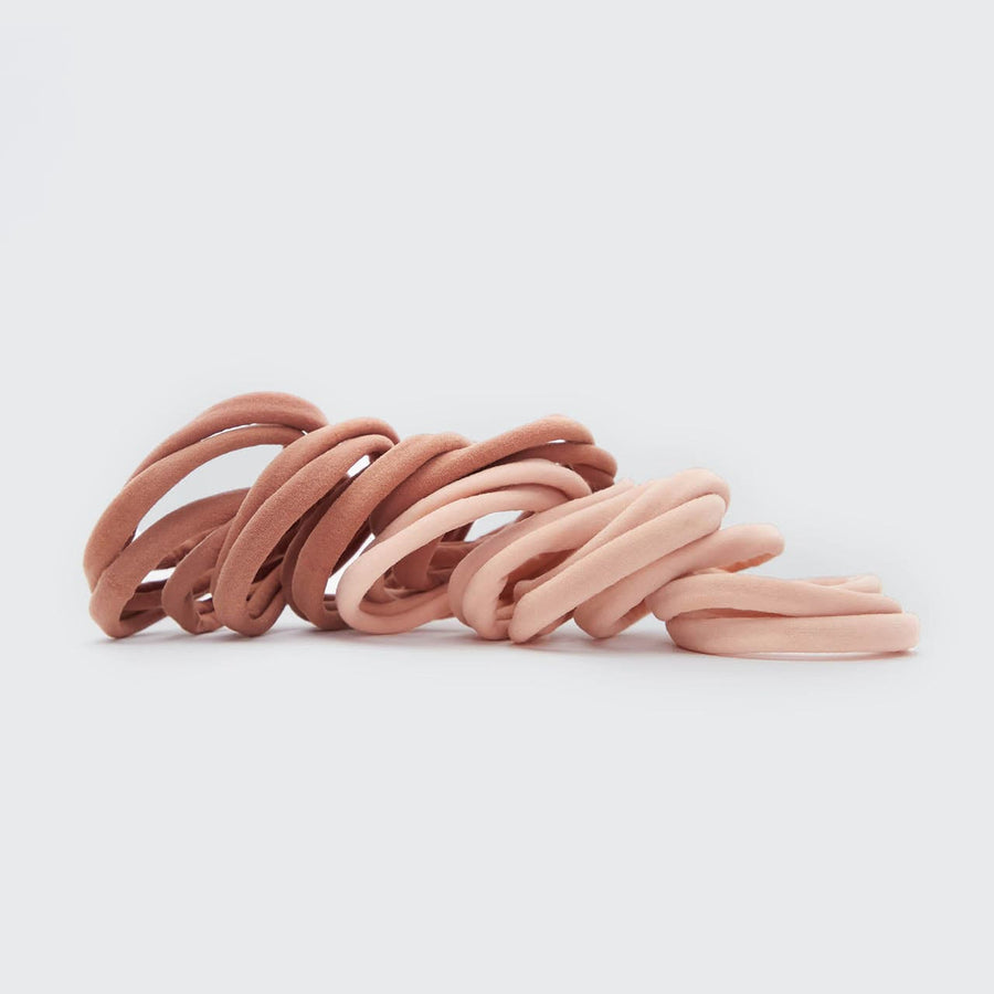 Kitsch Seamless Elastic Hair Ties 20pcs.-Blush