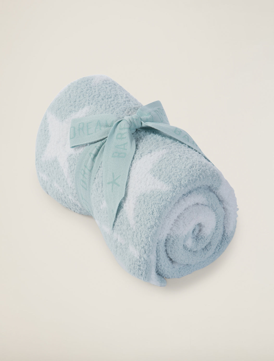 Barefoot Dreams CozyChic® Dream Receiving Blanket-Aqua Ice Stars