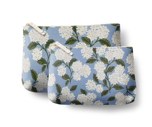 Rifle Paper Co. Zippered Pouch Set-Hydrangea