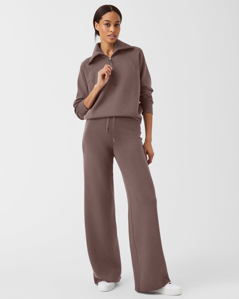 Spanx AirEssentials Half Zip-Smoke