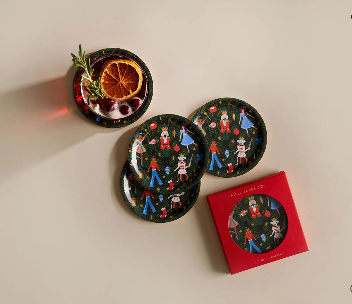 Rifle Paper Co. "Nutcracker" Coasters