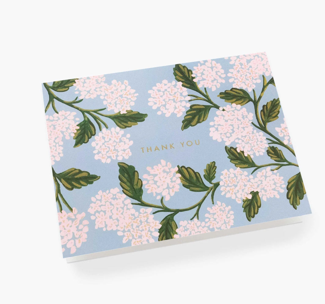 Rifle Paper Co. Boxed “Hydrangea” Thank You Card Set