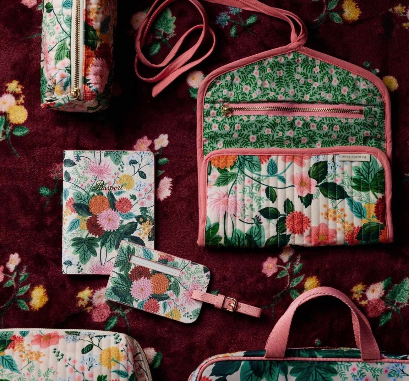 Rifle Paper Co. "Dahlia" Passport Holder