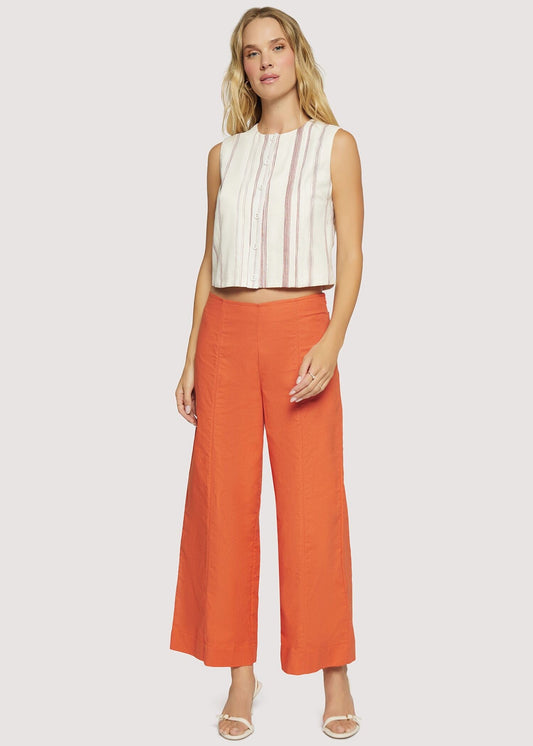 Lost + Wander “Costa Mirage” Top - Red/Natural