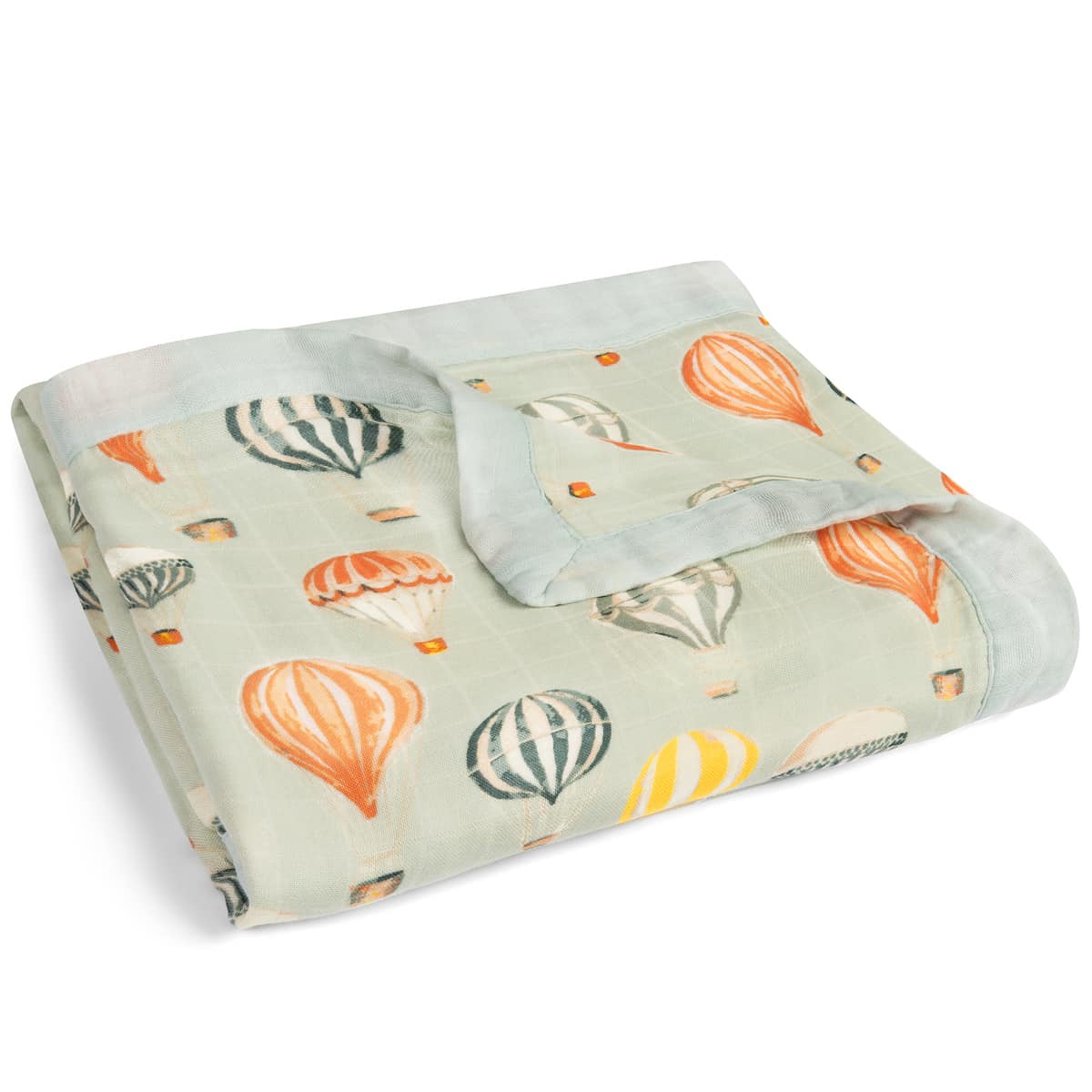 Milkbarn Kids “Vintage Balloons” Big Lovey Three-Layer Muslin Blanket
